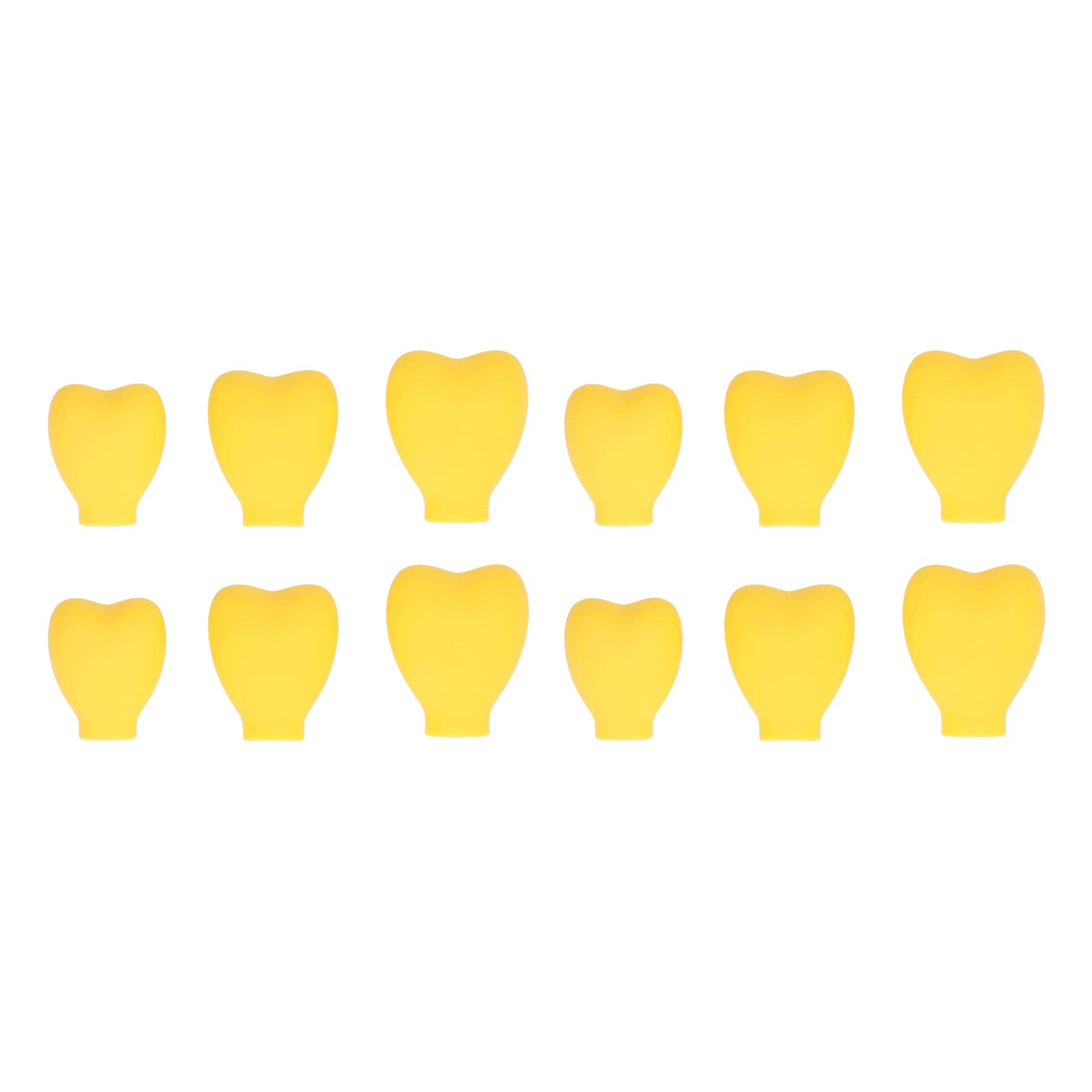 12pcs Makeup Brush Covers, Silicone Makeup Brush Covers Heart Shape Brush Organizer Case for Makeup Storage and Protect Makeup Bag Reusable Travel Brush Storage Holder