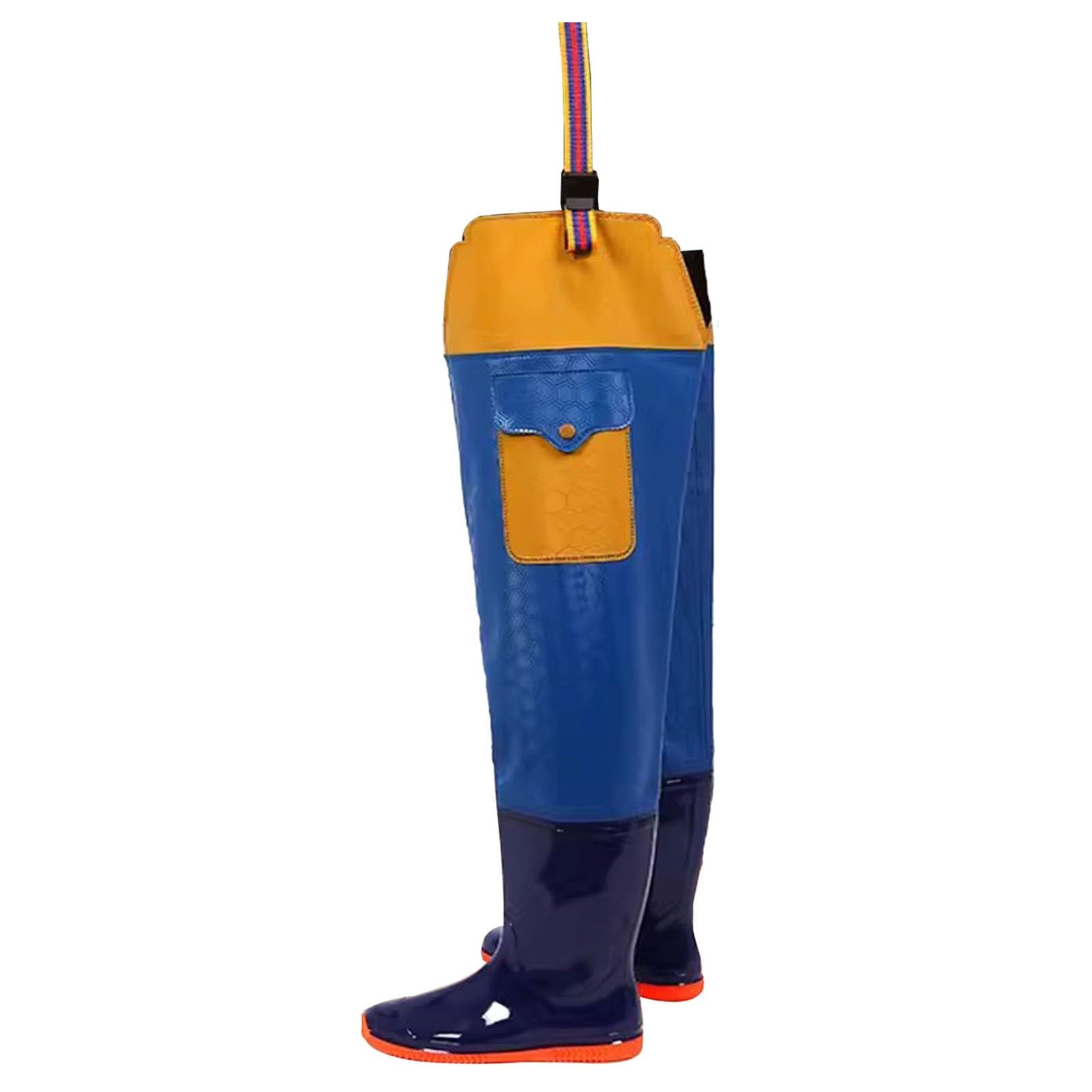 Trampolieri da Pesca | Trampolieri for anca impermeabili in PVC for caccia alla pesca unisex blu taglie USA 4.5-9.5(9)