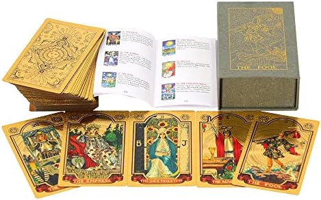 Set di Tarocchi in Lamina d'Oro 78 Pezzi di Lusso - Carte Con 36 ...
