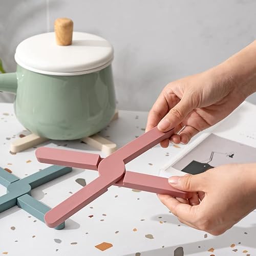 Sottopentola,4 PCS Poggiamestolo in Silicone