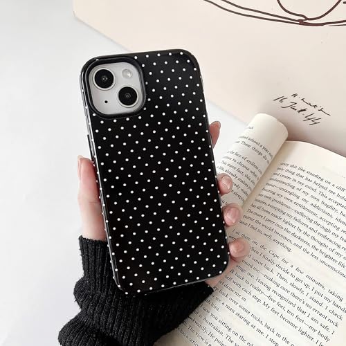 Coque iPhone 14 Plus et 15 Plus à pois étui mince en TPU et PC - 6