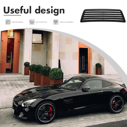 Cubierta de ventilación delantera para capó de coche en ABS negro 5