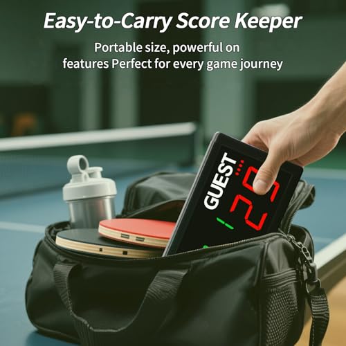 GAN XIN Portable Wireless Digital Scoreboard with Remote Control - Bright LED Display, Multiple Sport Modes & Long Battery Life for Outdoor/Indoor Games, Volleyball, Basketball, Cornhole, Pickleball