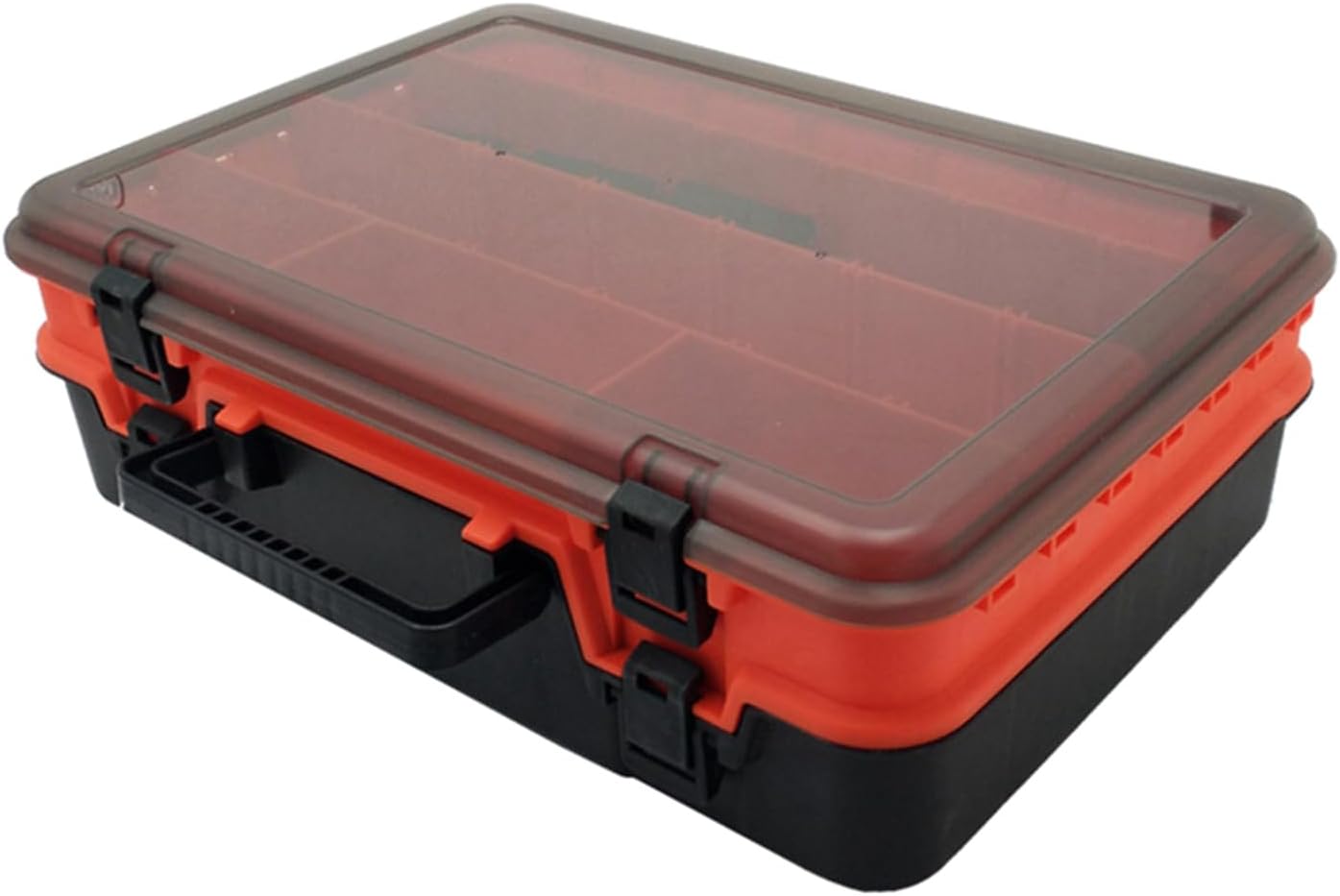 Fishing Tackle Box Hook Storage Trags Organizers Box Clear Adjusted Dividers Terminals Case Holder