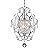 Edvivi Amorette Mini Chandelier Chrome Crystal Chandeliers, 1 Light Modern Elegant Glam Ceiling Light Fixture Chrome, Adjustable Hanging Lighting for Closet, Bedroom, Girls Room, Kitchen Island