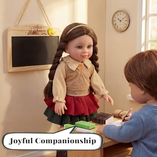 Muñeca bebé realista American 16 pulgadas profesora miniatura 6