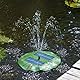 esotec Solar Seerose, schwimmende Teichpumpe, Komplettset, Sprinklerpumpe, Solarbrunnen Wasserspiel Gartenteich, Springbrunnenpumpe, Direktbetrieb, 0,4m 160l/h IP67 101770