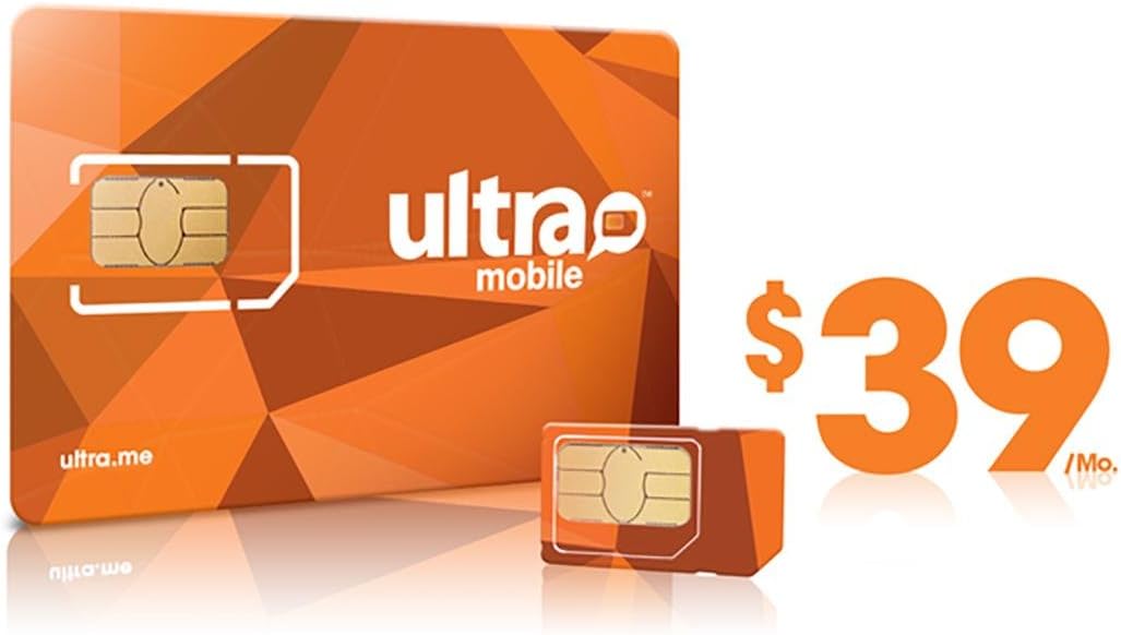 Ultra Mobile triple punch Regular, Micro and Nano all in one SIM Card + $39 Plan free