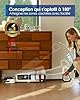 Tineco Floor One Stretch S6 Aspirateur Laveur, Aspirateur Sec et Humide Puissant Intelligent, portée à Plat 180°, Nettoyage Deux Bords, Auto-Nettoyage Flashdry à 70℃ en 5 Min, 40 Min d'autonomie