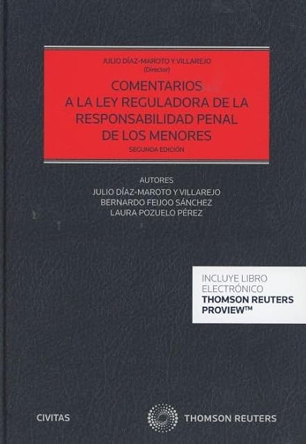 Portada de Comentarios a la Ley Reguladora de la Responsabilidad Penal de los menores