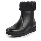 FAUSTO Women High Top Side Zipper Platform Wedge Heel...