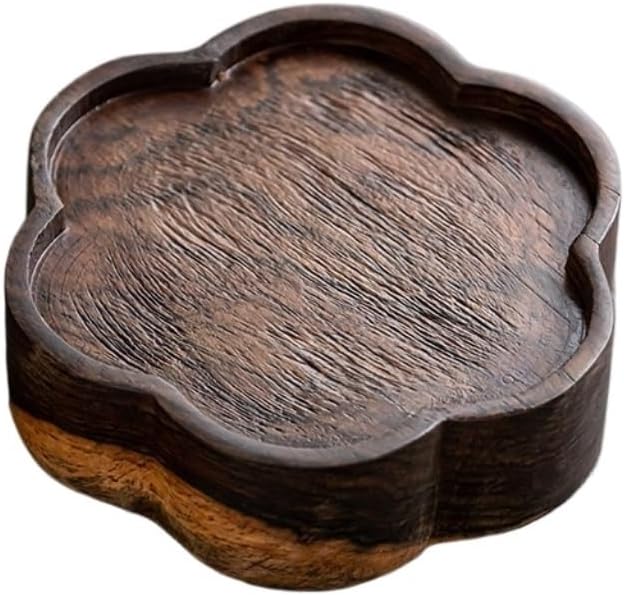 LUNIZ Tea Tray Solid Wood Dry Tea Table Home Teapot Pot Mat Retro Tea Tray Tea Table Tea Tray Suitable for Office Tea Room Etc. Coffee Table Tray