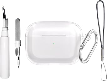 [4 in 1] SKPY Case Compatible with AirPods Pro 3 with Keychain & Lanyard