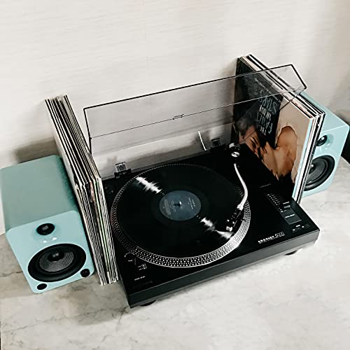 Crosley C200A-Bk Direct-Drive Turntable Record Player With S-Shaped Tone Arm, Black #TOP4