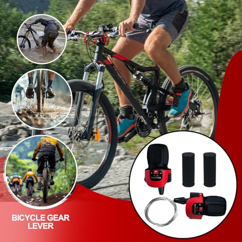Cycling Gear, Shifter Lever, 1 Pair Bicycle 21 Speed Twist with Non Slip Handlebar Grip 7.87x5.91x1.18 Inches for E Bikes, Folding Bikes, Commuting, Training, Touring, Garage, Kids, Adults, Urban – Image 4