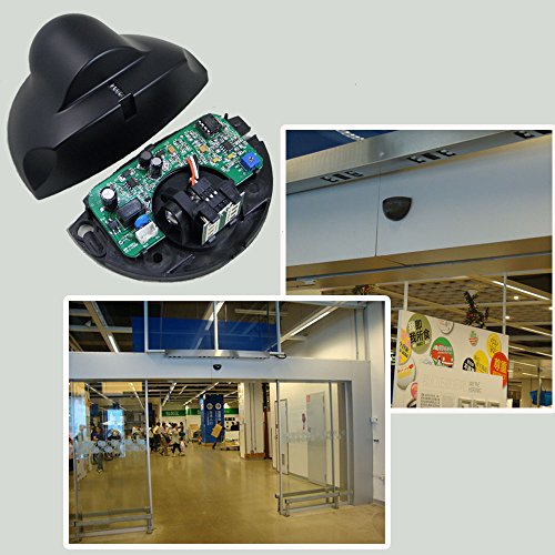 KiaoTime 24.125GHz Universal Wired Microwave Motion Sensor Radar Detector for Automatic Door Elevator Black - Thumbnail 6