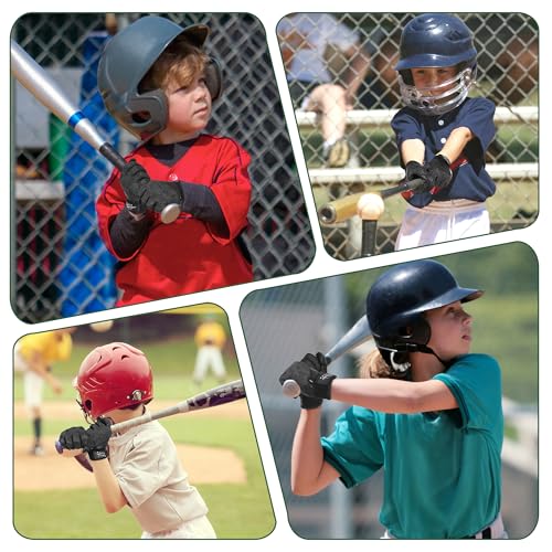 Image of HANDLANDY Baseball Batting Gloves for Adult Youth, Grip Breathable Softball Batting Gloves Fit Men Kids Boys Girls
