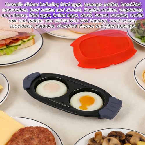 Cuiseur à œufs pour micro-ondes anti-adhésif pour un nettoyage rapide après le repas