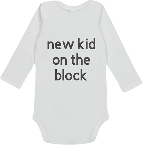 Katz Designs - Long Sleeve Baby Vest - New Kid on the Block (3-6 months)