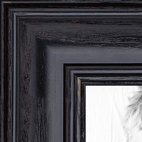 ArtToFrames 12x15 inch Black Stain on Solid Red Oak Wood Picture Frame, 2WOM0066-59504-YBLK-12x15
