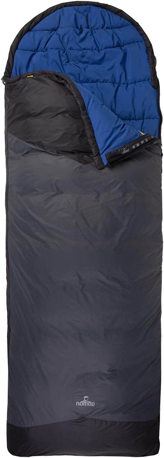NOMAD Tennant Creek 3-Season Rectangular Sleeping Bag with Detachable Zip-in Liner, 3D Helixthermo Insulation for Camping