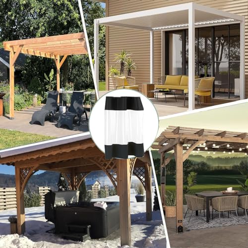 Cortinas para exteriores impermeables: lonas de PVC transparente de 2,8 x 2,5 m 5