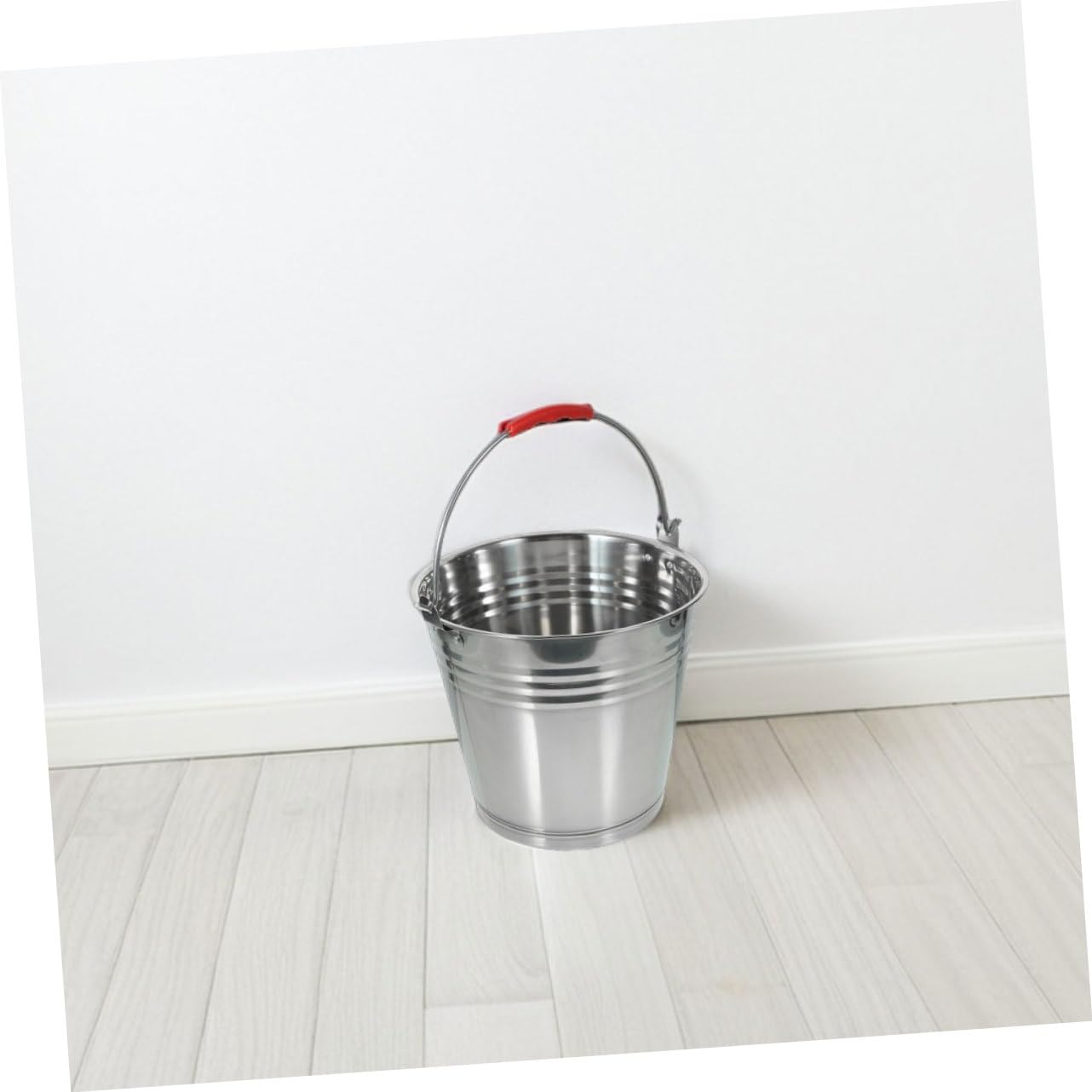 Secchio Rotondo in Acciaio Inox 7l per Bevande Argento