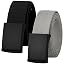 2pk Black Buckle - Black & Light Grey
