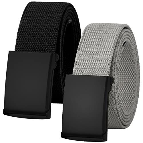 Image of Falari Canvas Web Belt Fully Adjustable Cut to Fit Golf Belt Flip Top Buckle