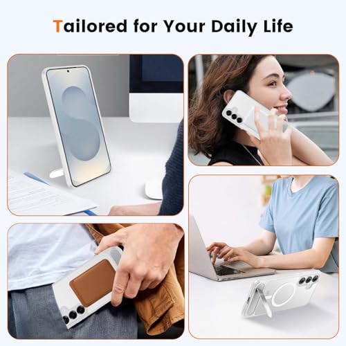 Coque Samsung S25 magnétique avec support titane antichoc - 5