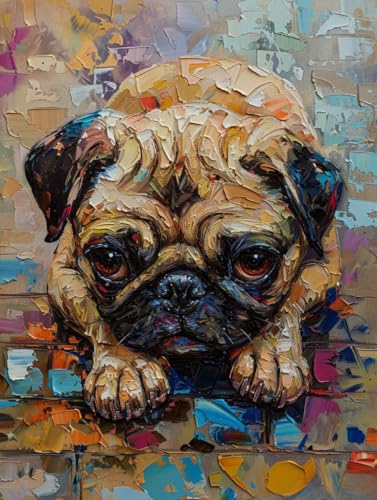 Diamond Painting Chien pour sublimer la decoration murale du salon