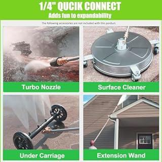 4200PSI Pressure Washer 4.0GPM Gas Power Washer 212CC Gas Powered Washing Machine Commercial High Pressure Washer with 25ft Hose&5 Nozzles for Patio Garden Yard Vehicle,EPA/CARB/ETL (SN98-4200PSI)