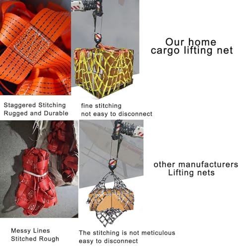 Sangles de manutention pour les ports avec filet de levage anti-chute de colis