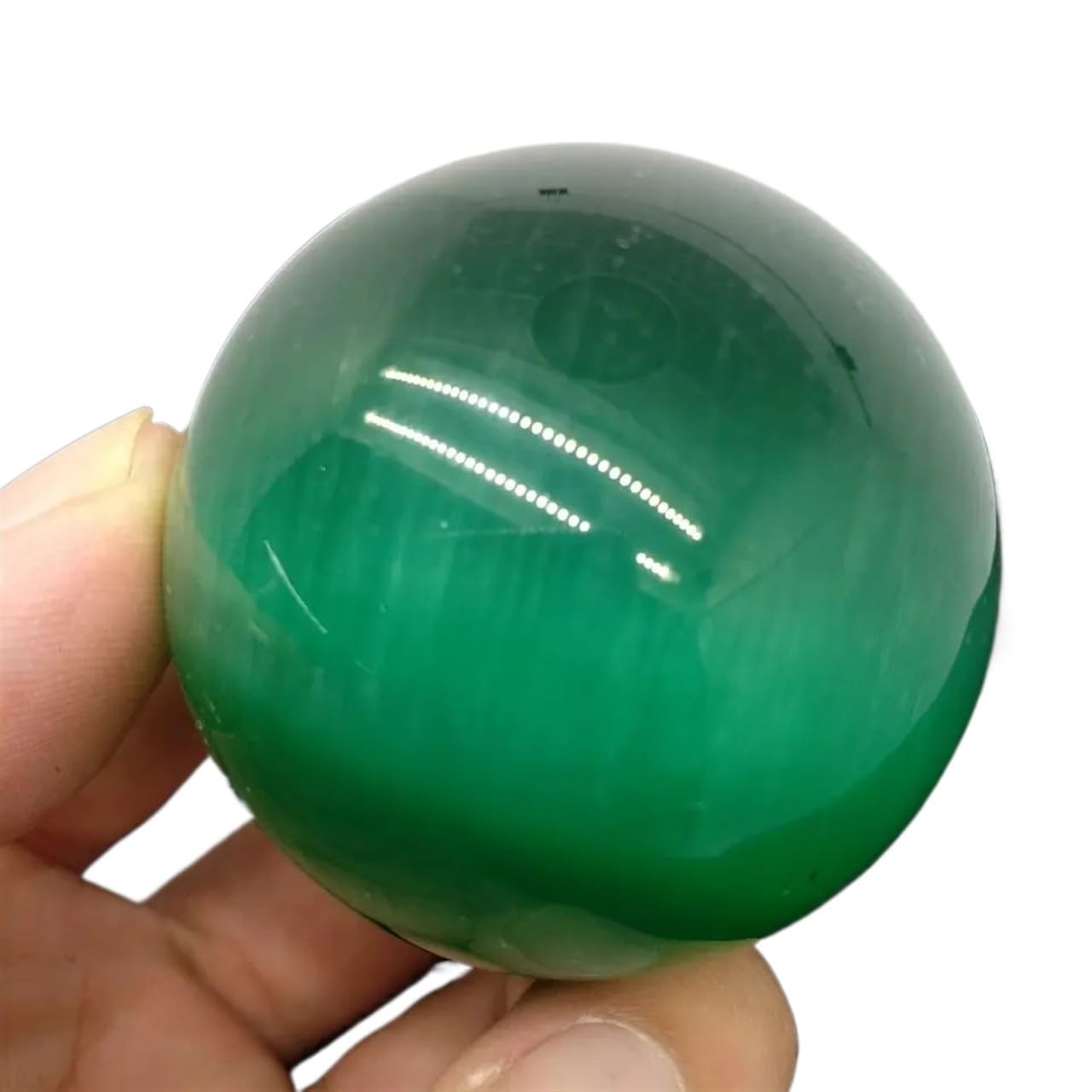 HAOYUNS Beautiful Natural Quartz Green Crystal Ball Sphere - Energy Decor for Home & Office