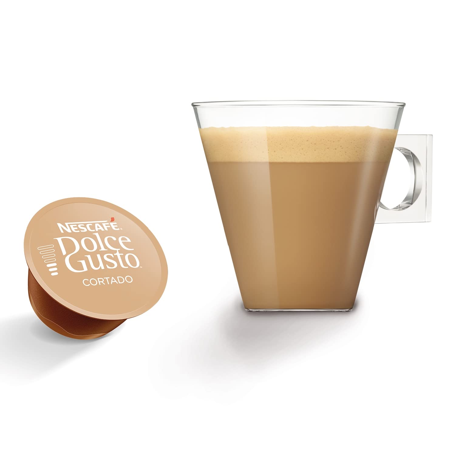 Nescafé Dolce Gusto 3 Confezioni Caffè Cortado Espresso Macchiato, 2 x Ginseng, 1 x Cortado Decaffeinato (96 Capsule)