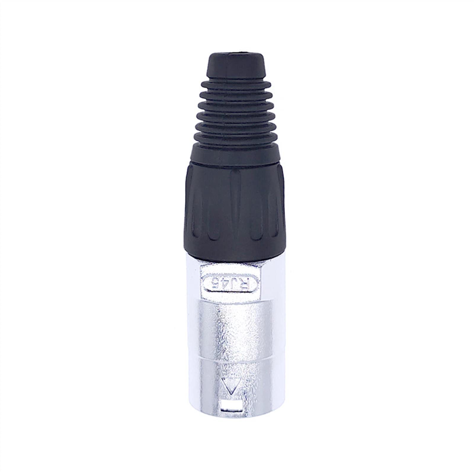 8p8c RJ45 złącze robocze sieciowe IP65 D gniazdo panel Ethernet złącze 1 szt. (srebrne)