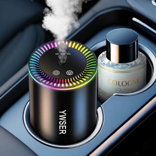 Image of Smart Car Air Freshener Diffuser with Starry Sky Projector, Forest Scent Car Scent with 50ml Essential Oil, Auto On /Off Intelligent, 3 Modes Adjustable, Nano Mist Technology Aroma Diffuser, Cologne