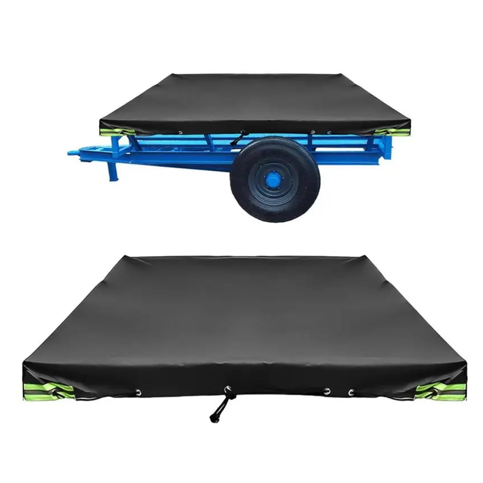 Fundas De Remolque Cubierta Protectora for RV, Lona Protectora Impermeable for Exteriores, Parasol extragrueso, Panel Superior Anti-UV, Cubierta Duradera for Camper Remolque Funda(Silver)