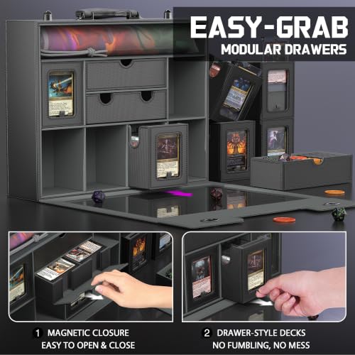 Image of Kabinka MTG Commander Deck Box, Modular 9-in-1 TCG Card Storage Box