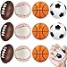 Mini Sports Balls for Kids Party Favor Toy, Soccer Ball, Basketball, Football, Baseball (12 Pack) Squeeze Foam for Stress, Anxiety Relief, Relaxation. (12 Pack (Mix Sports))