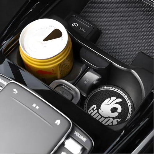 Portavasos automotriz universal con diseño OK, 2 piezas miniatura 5