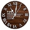Pvc clock kpop definition large wall clock primitive sayings roman numerals clock 10in typography wall art battery operated round wall clock for kitchen bathroom bedroom home office decor  urban country home decor