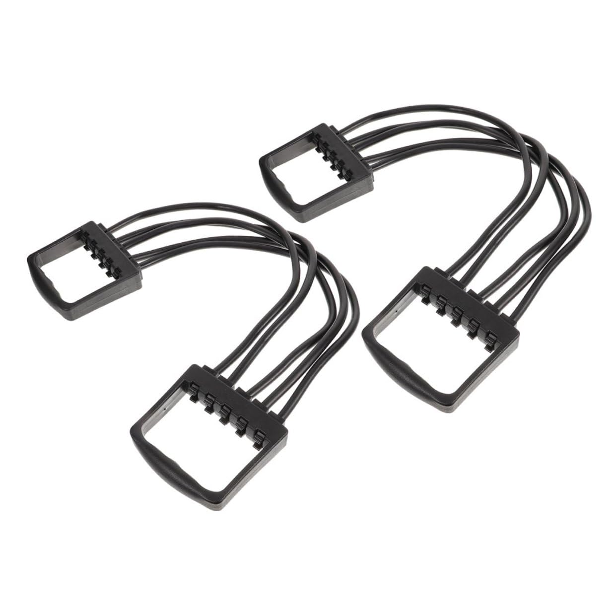 BESTonZON 2 Pezzi Fasce Elastiche per Allenamento Muscolare con Doppia Resistenza e Fibbia Sicura Elastici Fitness per Palestra Casa Espansore Torace e Braccia per Esercizi di Forza e