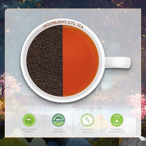 Image of DABRI Moonlight Premium CTC Tea 250 gm| Rare handpicked tea from Majherdabri Estate |Pure Natural |Delicate Floral Notes |Limited Edition Chai Patti |Rich in Antioxidants