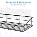 Oriware Adhesivo Negro Estante Ducha con Ganchos Cesta Estanteria Organizador Baño Inodoro...