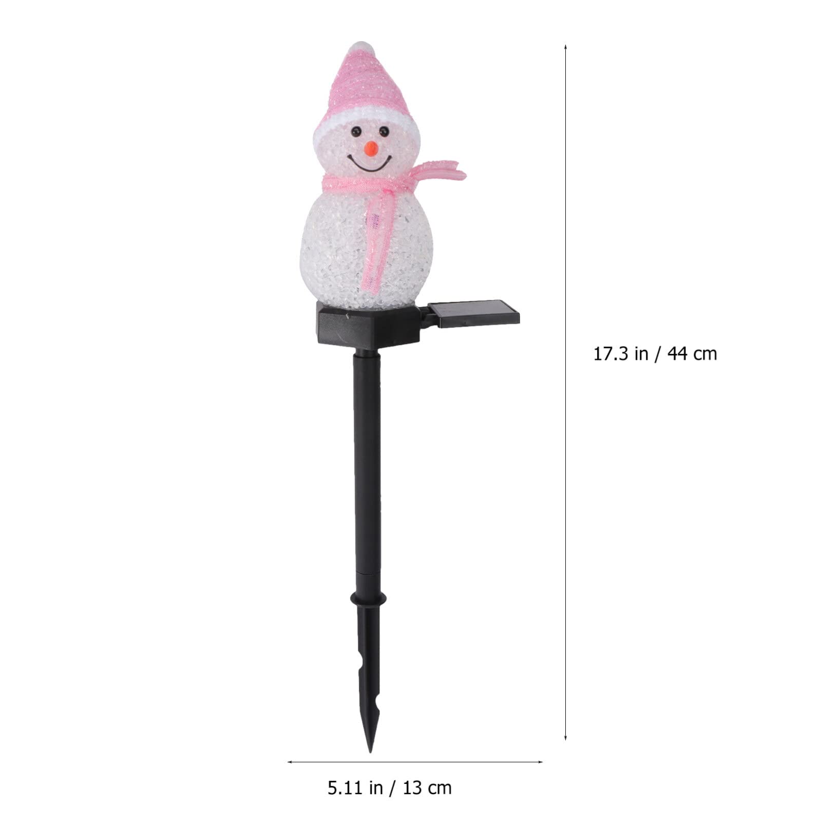 SOLUSTRE 3 Stücke LED Solarleuchten Schneemann Figur Solar Gartenstecker Weihnachten Beleuchtet Beleuchtung Garten Solarlampen Weihnachtsdeko Lampe Außen Outdoor Rasen Terrassen Deko