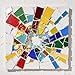 YINBEILIXU Irregular Stained Glass Scraps Mosaic Tiles Pieces 1-3cm Broken Glass Pieces Shapes for Crafts,Fusing,DIY Resin Art, Mosaic Making Projects,Frames,Vases,410g/14.5oz (Mixed Color1)