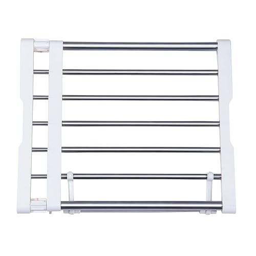 BAOYOUNI Mensola per Armadio Telescopico in Metallo Scaffale Portaoggetti Estendibile