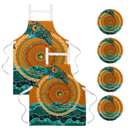 Tablier de serveuse de cuisine anti-taches pour pâtisserie et travail en restaurant