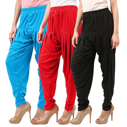 Image of Buy That Trendz Patiala Salwar for Women Relaxed Fit Viscose Patiyala Salwar Harem Bottom Pants